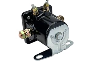 ADORISH Hot Rod Starter Solenoid Relay 12V Replacement for 1956-up Fo-rd B6AZ-11450-A C6AF C7AF C9AF C3912 SW-3 SW3 D2AF11450AA 50-430 Black