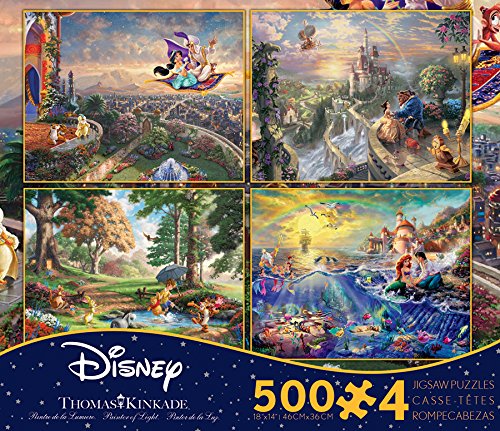 5 Ceaco+Thomas+Kinkade+Disney+Puzzles