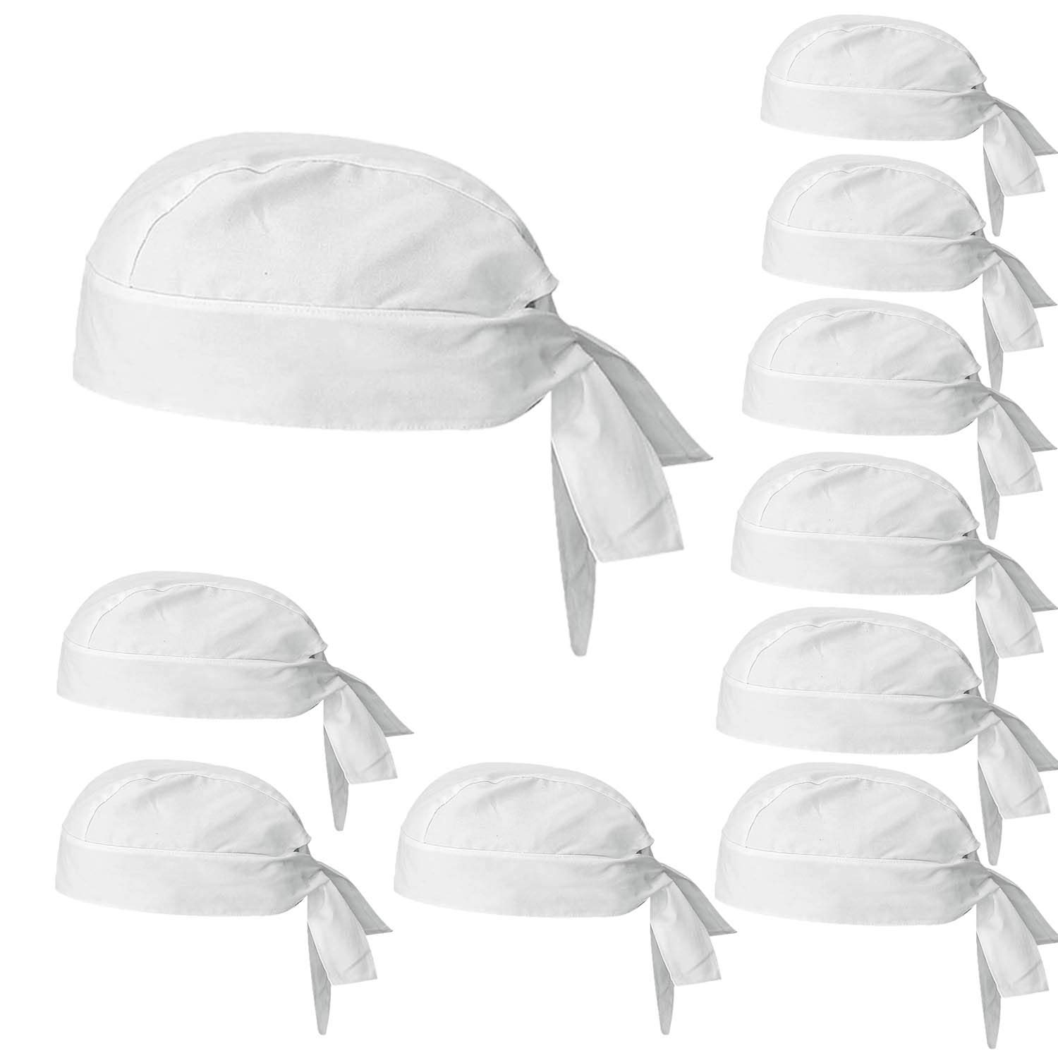 MISEMIYA - Chef HAT Cook HAT Kitchen GORROBARK Cook Kitchen Military Style Kitchen Ref.926 - White, Pack* 10 Pcs