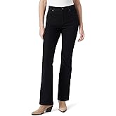 Gloria Vanderbilt Women's Amanda High Rise Boot Cut Jean Standard Black Rinse