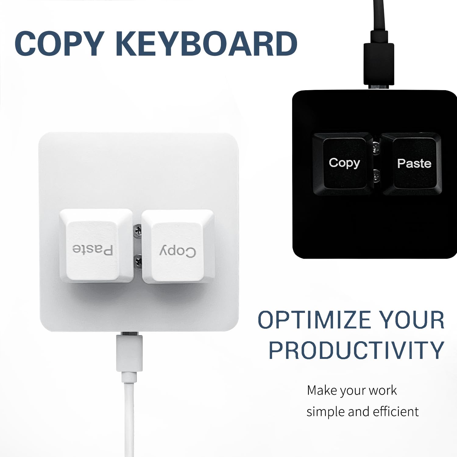 Copy and Paste 2-Key Keyboard SAYO OSU Keypad Hotswap One Handed Mechanical Gaming Keyboard Cherry Switch RGB Backlit Mini USB Keypad for macros or Rhythm Games