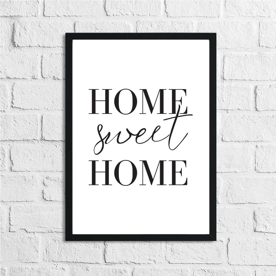 JasonCarlMorgan WinsterCreations Home Sweet Home Simple Home Wall Decor Print A5 High Gloss