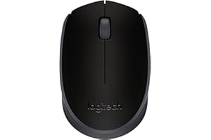 Logitech M170 Wireless Mouse for PC, Mac, Laptop, 2.4 GHz with USB Mini Receiver, Optical Tracking, 12-Months Battery Life, Ambidextrous - Black