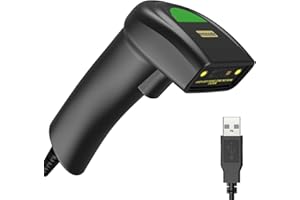 USB 2D Barcode Scanner,Symcode QR PDF417 Bar Code Scanner Wired Long Transfer Distance Computer Cell Phone Screen Scan