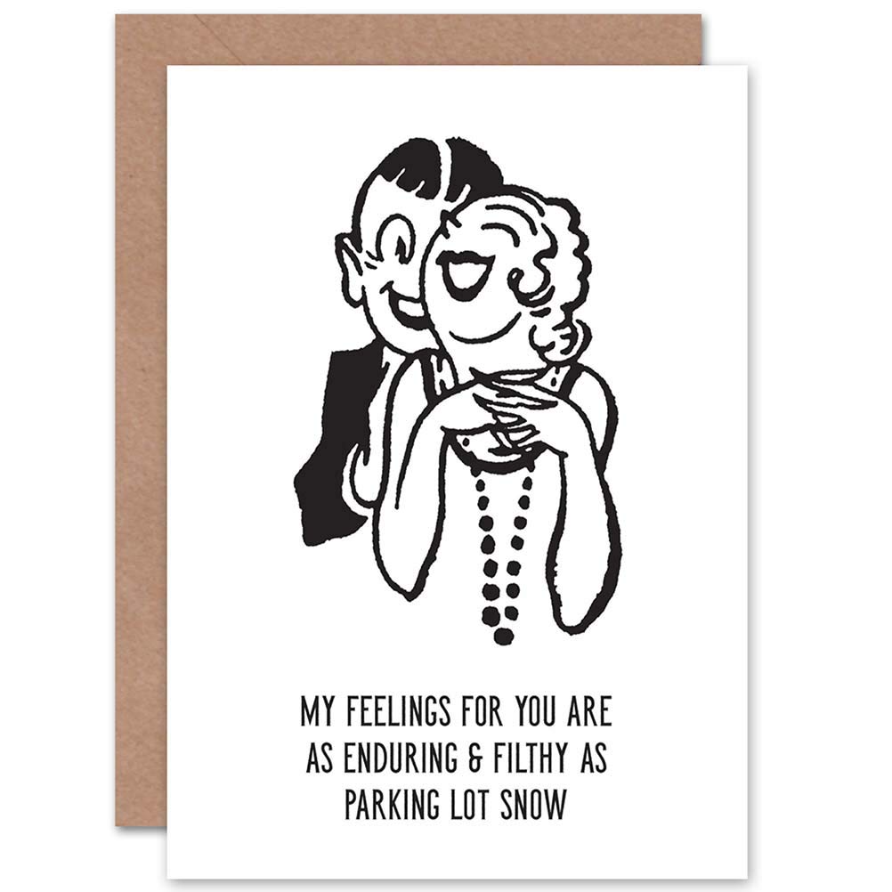 Wee Blue Coo Card Greeting Romance Valentine Parking LOT Adult Funny