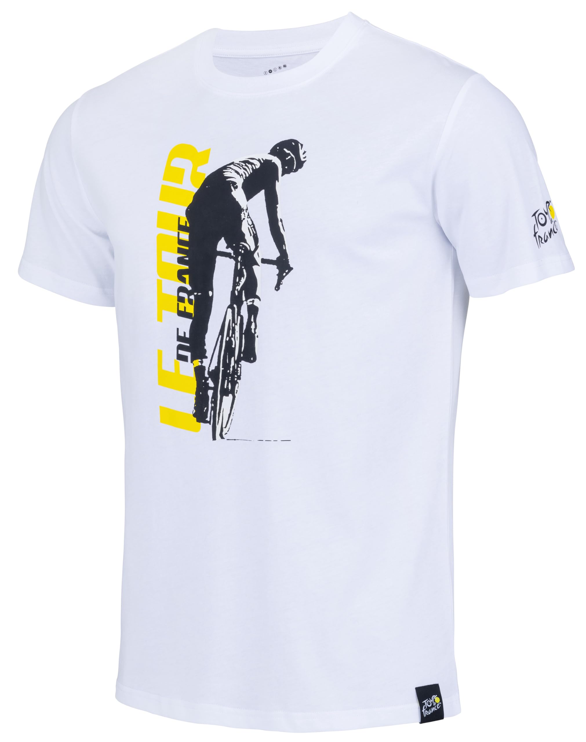Tour de France Official Cycling Collection Racer T-Shirt, white, XXL