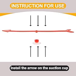 Vxyaaz Large Size Arrow Spinner,Red Arrow Spinner