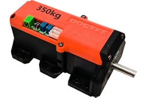 DOCYKE 350kg High Torque RC Servo, 2 in 1 Mode 16V~24V High Voltage Full Metal Gear Digital Servo Angle 360°