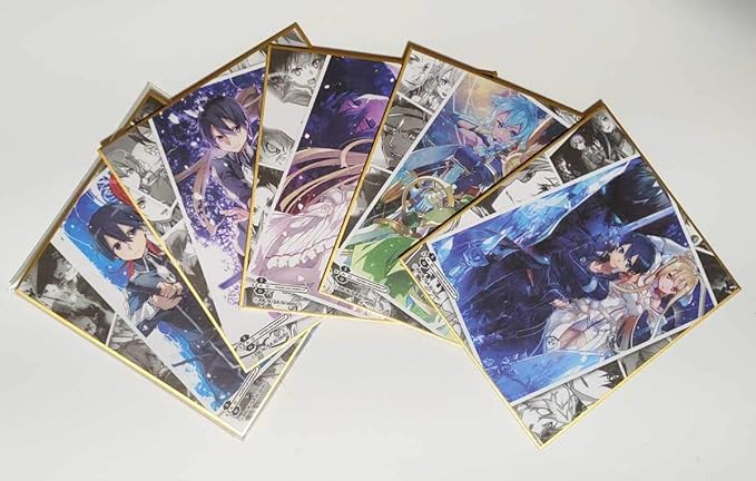 Amazon ソードアート オンライン メモリアルトレーディングミニ色紙2 5種セット アニメ 萌えグッズ 通販