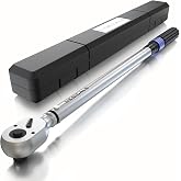 NEBICALS 3/4'' 100-400 Ft Lb Torque Wrench Heavy Duty, Dual Direction | High hardness, Long lifetime, Stored In a Solid Case, Quick Release, Cr-V
