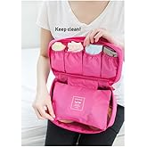 vanki 1 pc Portable Travel Drawer Dividers Closet Organizers Bra Underwear Storage Bag,Pink