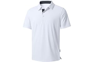 G GRADUAL Men's Golf Shirts Dry Fit Moisture Wicking Performance Short Sleeve Collared Polo Shirts for Casual Athletic Business