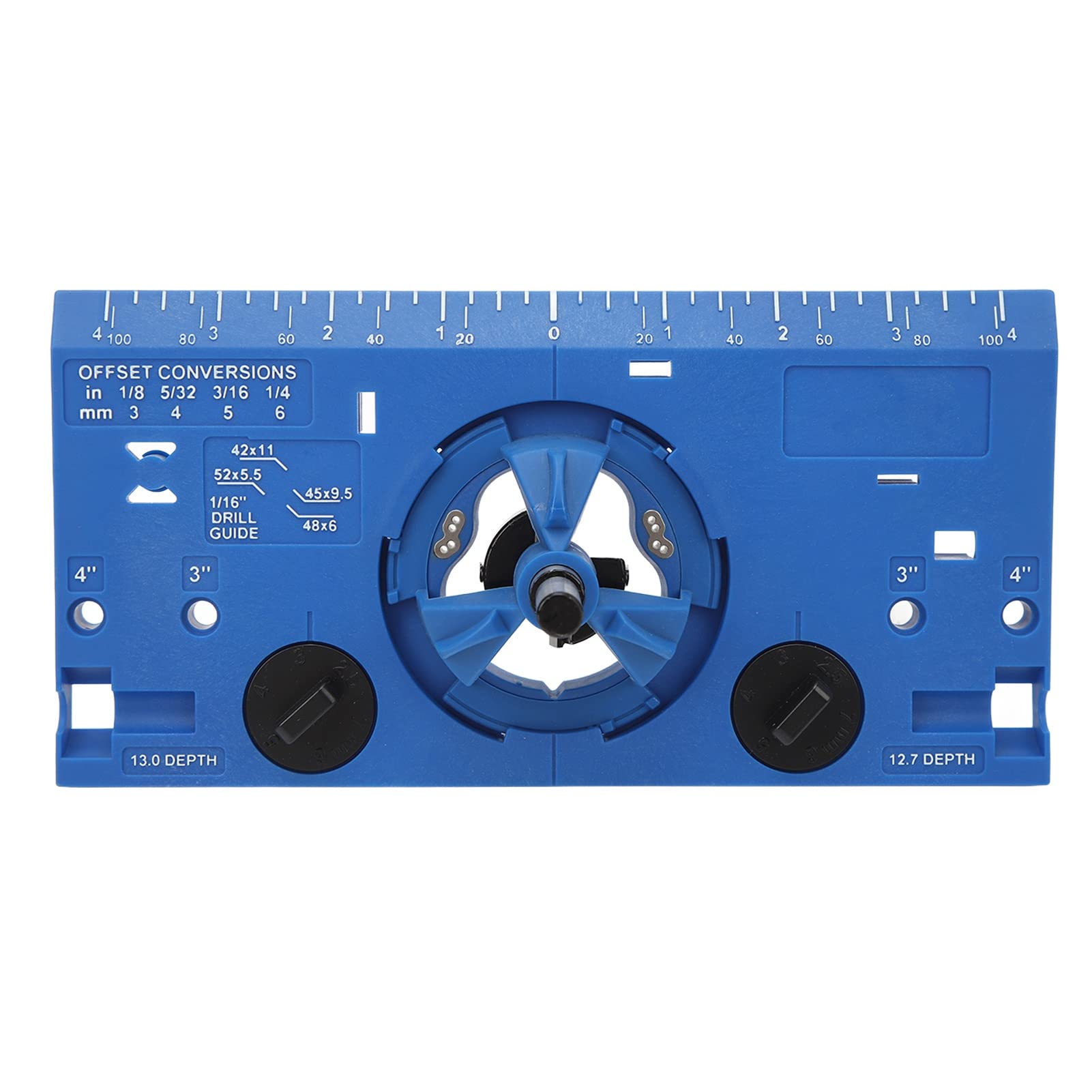 35mm Hinge Boring Jig Hole Opener Tools Woodworking Hinge Hole Drilling Guide Locator for Face Frame Cabinet Door Installation Kitchen (Blue)