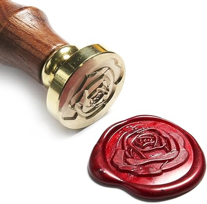 Amazon Com Uniqooo Art Crafts Romance Rose Wax Seal Stamp