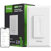 GHome Smart 3 Way Dimmer Switch, Dimmable Light Switch Works with Alexa &amp; Google Home, WiFi 2.4Ghz, Compatible with Traditional 3 Way Switch or Work Seperately, Neutral Wire Required, FCC Certified