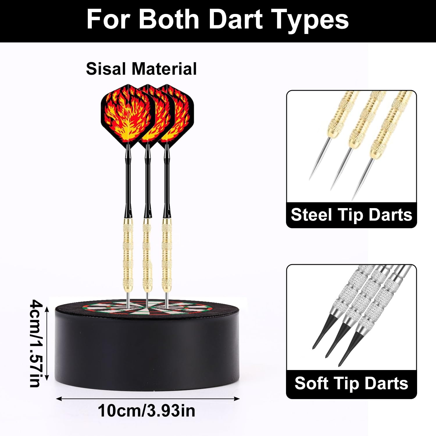 Sisal Dart Halter, Heavy Duty Dartpfeile Halterung Display Dartpfeil Ständer Mini Darthalter Dartständer, Tragbares Darts Rack Pfeil Aufbewahrung Holder Geschenke für Dartfans Dartspieler Männer 5