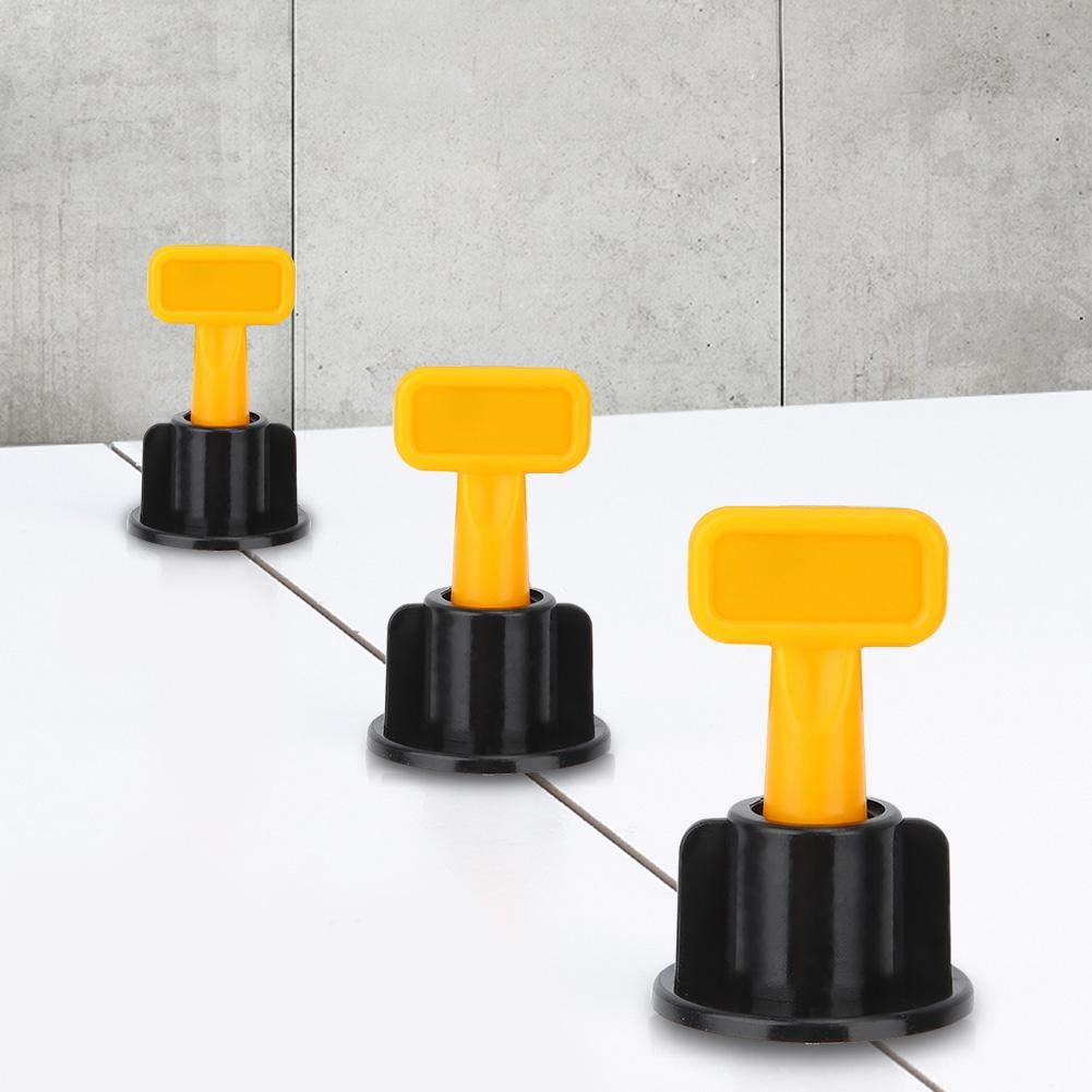 DEWIN Tile Leveler, 50Pcs/Set Reusable Tile Leveler Flat Ceramic Floor Wall Construction Tools Tiles Leveling System