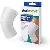 Actimove Everyday Supports Mild Knee Support - Mild Support, Lightweight, Easy to Apply for Slightly Swollen and Aching Knees – White, Large