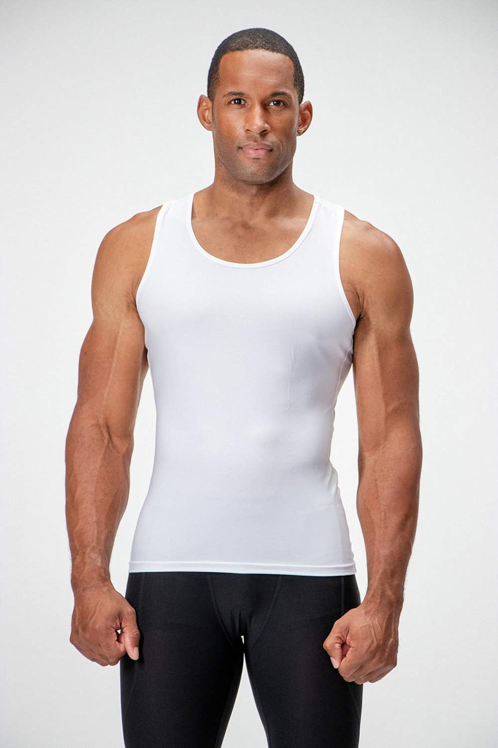 DEVOPS 2~3 Pack Men's Muscle Dri Fit Compression Tank Top: Clothing