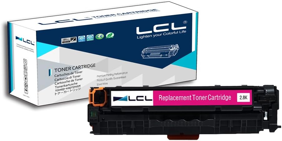 LCL Remanufactured Toner Cartridge 304A CC533A 305A CE413A (1 Magenta) Replacement for HP Color LaserJet CP2020 CP2025 CP2025dn CP2025n CP2025x CM2320 CM2320fxi CM2320n CM2320nf