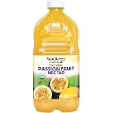 Sunberry Farms Organic Passion Fruit Nectar 64 fl oz | Tropical Juice Nectar Made with Real Organic Fruit | No Artificial Flavors or Colors | Refreshing Exotic Drink | 1.89 L Bottle