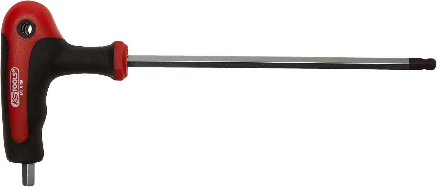 KS Tools T-Griff Innensechskant Kugelkopf-Schlüssel 12 Mm – Für Schwer Erreichbare Schrauben