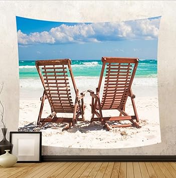 Amazon.com: Huanxidp Tapestries Hermosa Vista Al Mar Silla ...