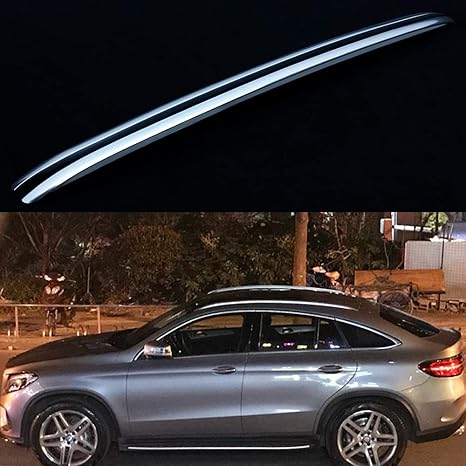 Lequer Crossbar Cross bar Roof Rack Rail Fits for Mercedes Benz GLE V167 2019 2020 Silver