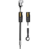DEWALT FLEXTORQ Right Angle Drill Attachment, 4-in-1 System, 12-Inch Compact, Straight Flexible Shaft 90 Degree Drill Adapter