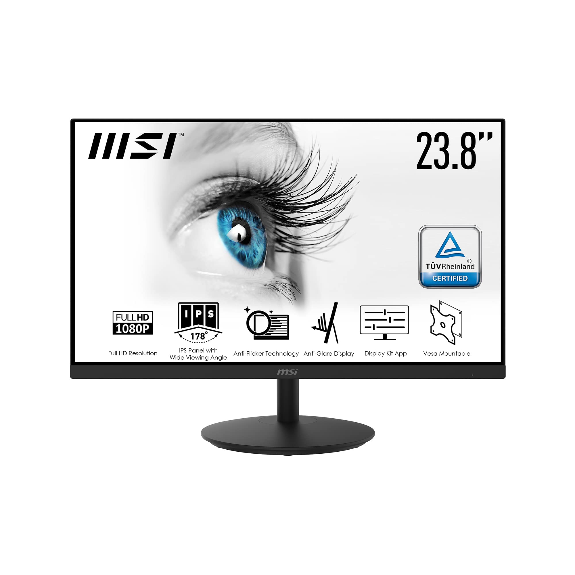 MSI PRO MP242 MONITOR, Black, 24" FHD/IPS