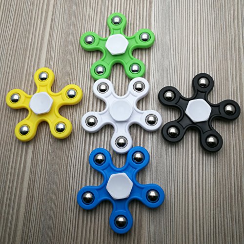 5 PACK Fidget Spinner Toy Stress Reducer Good for ADHD EDC Hand Killing Time For Kids (5-PACK 5 BALLS)