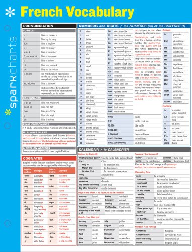 French Vocabulary SparkCharts - Thumbnail 2