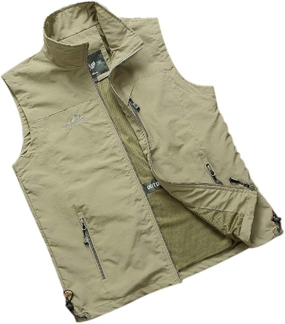 Amazon Yideahome ベスト ノースリーブ ジャケット 上着 男性 メンズ ファッション 速乾 裏メッシュ 耐磨耗性 ハイキング 旅行 登山 通勤 作業服 春 夏 ベスト 通販