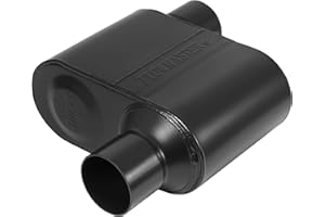 Flowmaster Super 10 Series Chambered Muffler – 2.50” Offset In / 2.50” Offset Out – Race-Inspired Sound – 409 Stainless Steel – Ideal for Muscle Cars, LS Swaps, Drag Cars & Off-Road Build (842518)