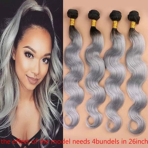 Human Hair Extension Ombre Grandma Virgin Brazilian Body Wave 2