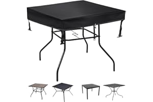 TOHONFOO Square Patio Table Cover - Waterproof Anti-UV Patio Table Cover - Outdoor Table Cover 36" L x 36" W x 6" H