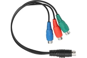 FILFEEL S Video 7 Pin Male to Female Cable, High Accuracy Video AV Adapter Cable, 0.27m PVC Design