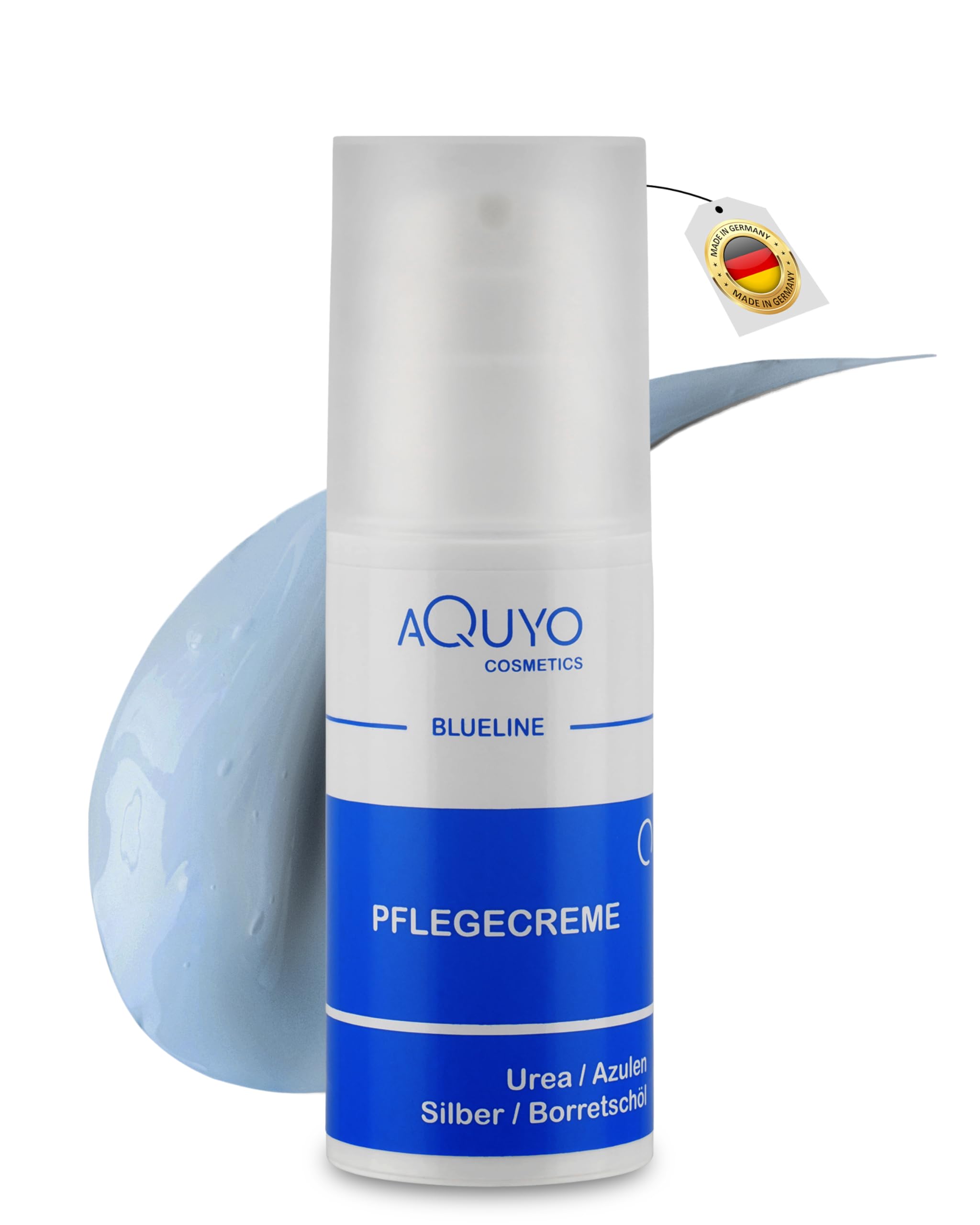 Blueline Creme bei Ekzem, Neurodermitis & Hautausschlag (100ml) | Pflegecreme für trockene, unreine Haut bei Juckreiz & Hautirritationen | Naturprodukt ohne Parabene & Parfüm