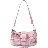 Verdusa Women's Y2k Star Embroidery Shoulder Bag Mini Chain Hobo Handbag Purses