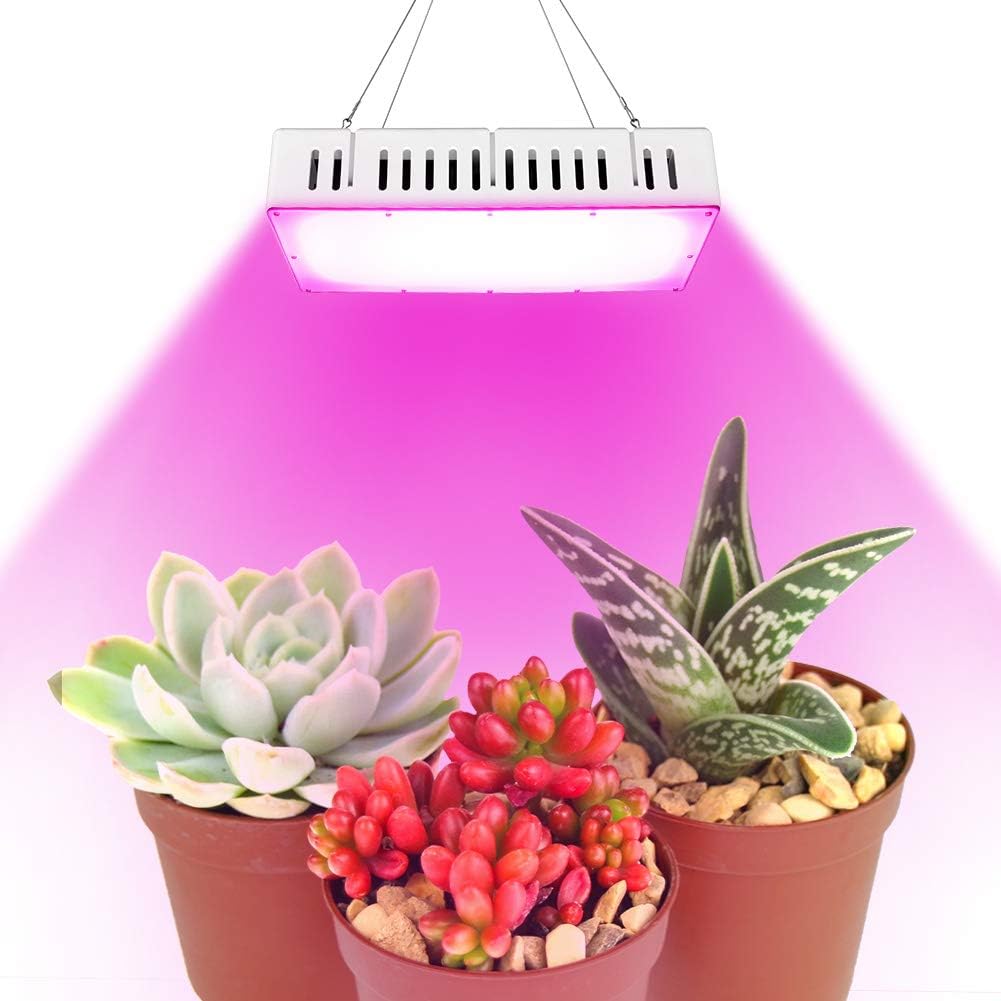 1500W LED Plant Grow Light,with Thermometer Humidity Monitor,with Adjustable Rope,Full Spectrum Double Switch Plant Light for Indoor Plants Veg and Flower