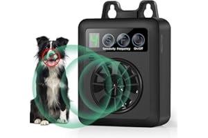 PIGNR Anti Barking Device, Rechargeable Ultrasonic Bark Control Devices with 4 Modes, 50FT Effective Stop Neighbors Dog Barking, Ultrasonic Dog Barking Control Device Safe for Dogs Outdoor Indoor Use