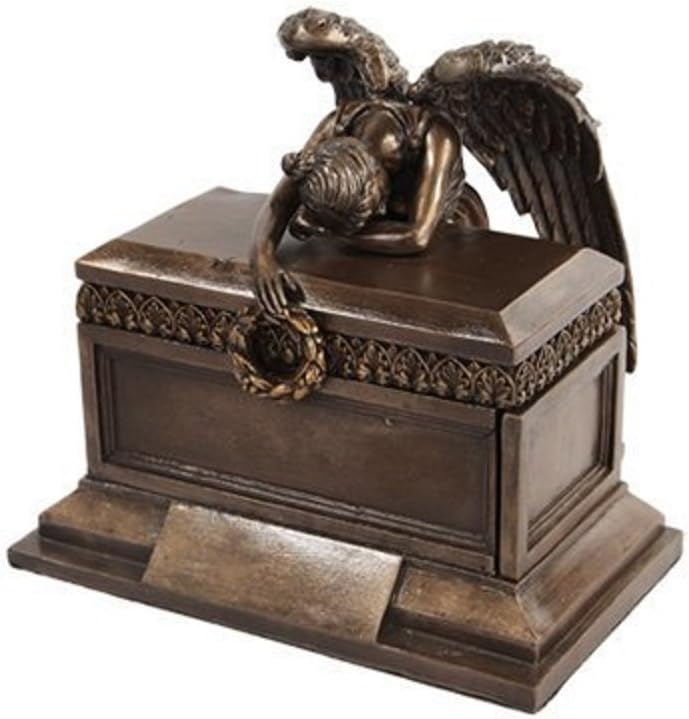Pacific Giftware PTC 6 Inch Angel of Bereavement Keepsake Urn Resin Statue Figurine