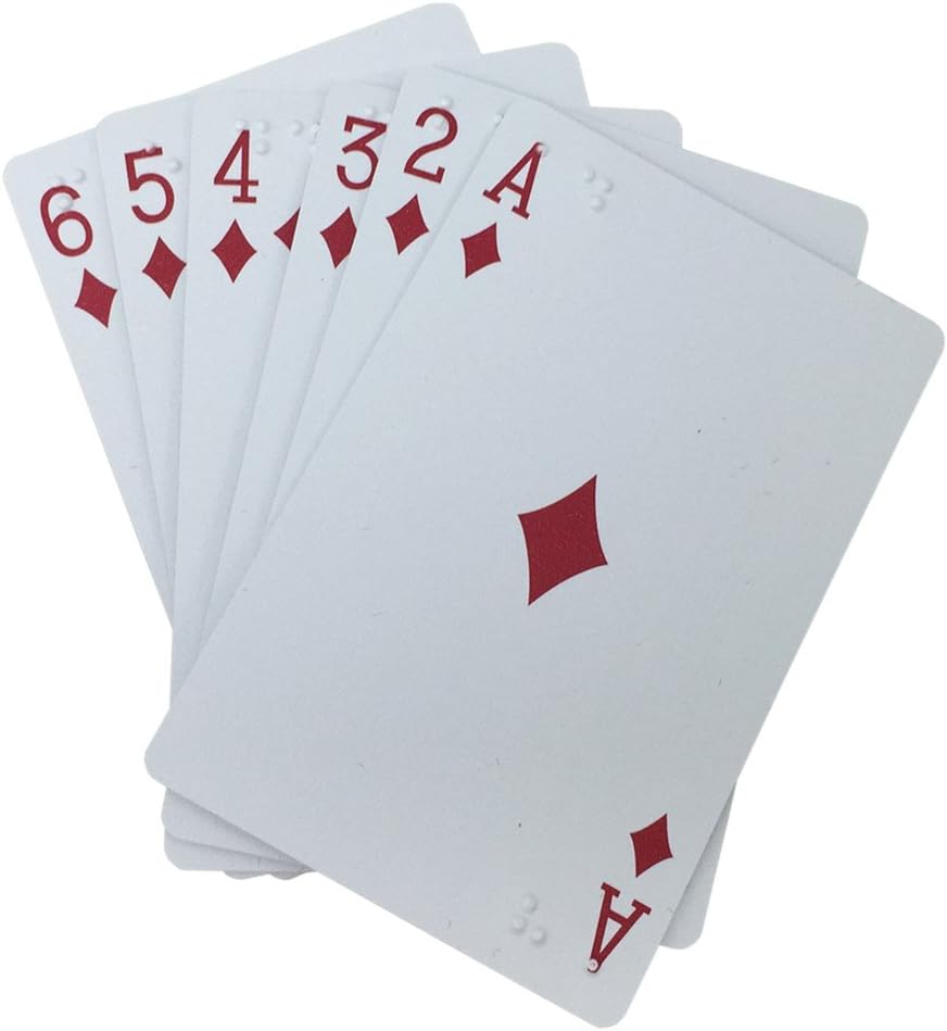 VSONE Plastic Braille Playing Cards Amazon.ca Sports & Outdoors