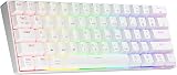 NEW MEN GM610 Wireless Mechanical Keyboard 60% Red Switch White USB-C Bluetooth