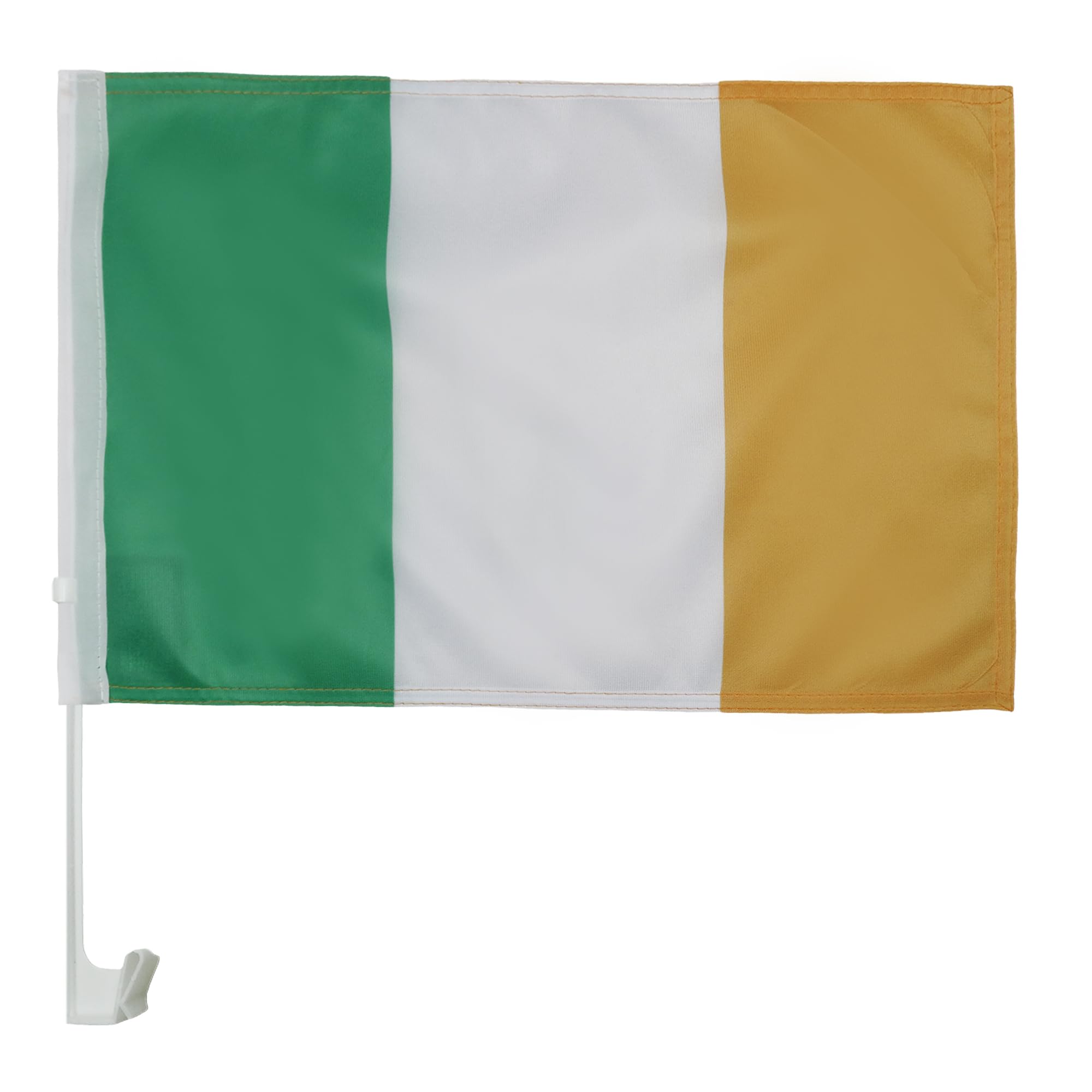AZ FLAG Ireland Car Flag 18'' x 12'' - Irish Car flags 30 x 45cm - Banner 18x12 INCHES PLASTIC STICK — image 1