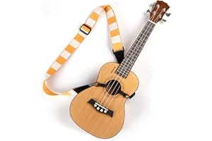 Cheerock Adjustable Ukulele Strap, No-Drill Ukulele Straps Adult Size, Easy to Use with Double J Hooks, Ukulele Accessories