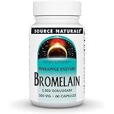 Source Naturals Pineapple Enzyme Bromelain, 500 mg - 60 Capsules | Supports Digestion and Immune Syestem*