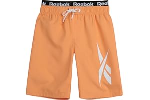 Reebok Boys' Bathing Suit - UPF 50+ Boys' Swim Trunks - Quick Dry Boardshorts Swimsuit (8-20)