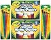 Crayola Washable Kids Paint, 6 Assorted Colors, 2 Oz Each (Pack of 2) Total 12 Bottles + Bonus 8 Crayola Paint Brushes