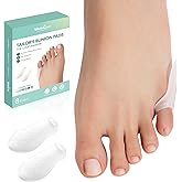 Welnove Tailor's Bunion Corrector Pads - 8 Pack Pinky Toe Protector, Bunion Corrector with Separator for Women Men, Gel Bunio